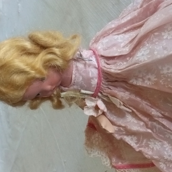 Collectible Vintage Storybook Nancy Ann Bisque Doll Blonde Frozen Legs AS IS - Picture 9 of 15